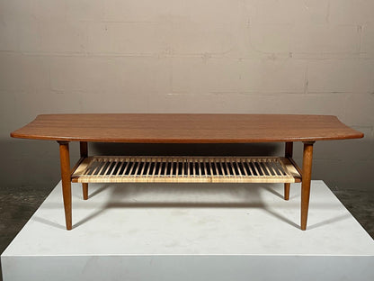 Danish Surfboard Coffee Table by Kurt Ostervig, ca' 1950's