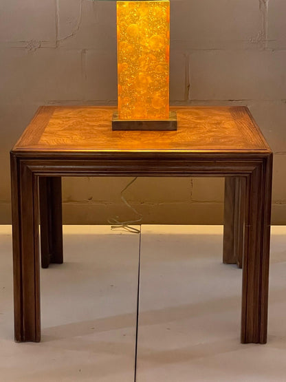 Unusual Burl Lamp Table by Lane