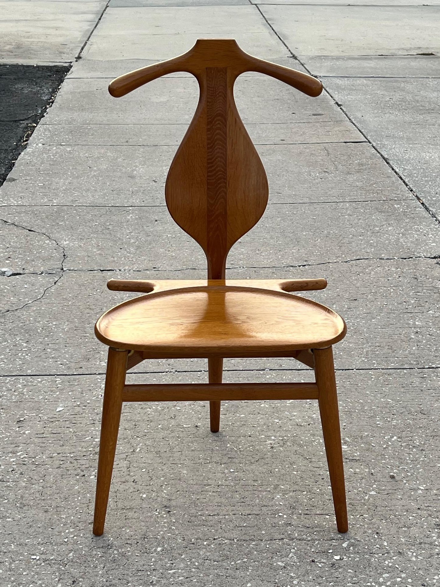 A Vintage Hans Wegner Oak Valet Chair By Johannes Hansen