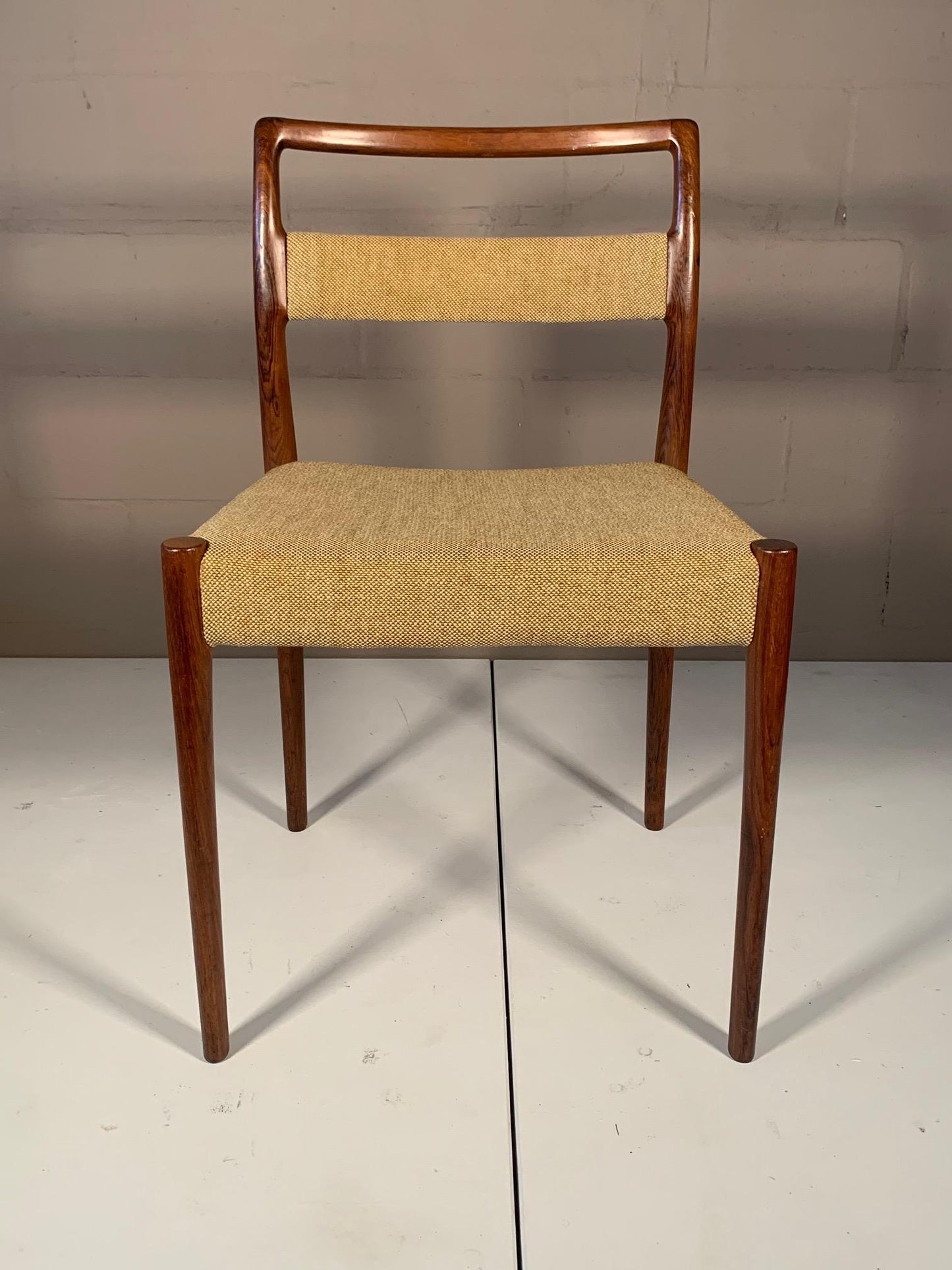 Set of Four Dining Chairs by Kai Kristiansen in Brazilian Rosewood