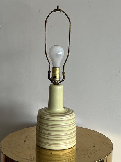 Unusual Martz Lamp with Swirl Decoration