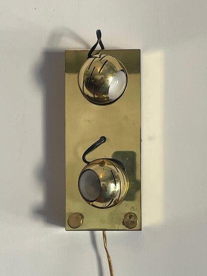 Angelo Lelii for Arredoluce Rare “Eyeball” Wall Sconce, Model 14140