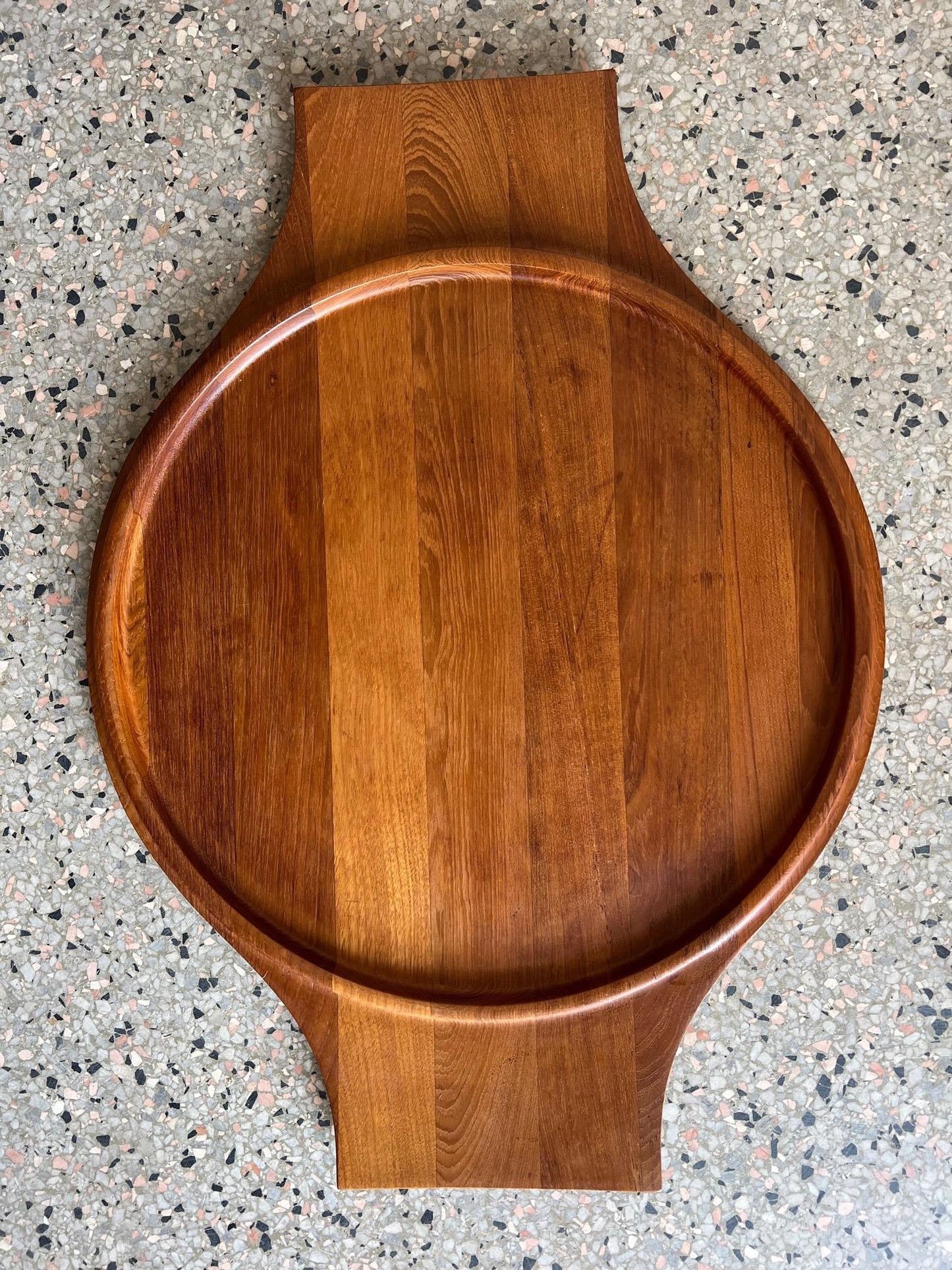 Extra Large Danish Modern Teak Handled Serving Tray by Jens Quistgaard for Dansk