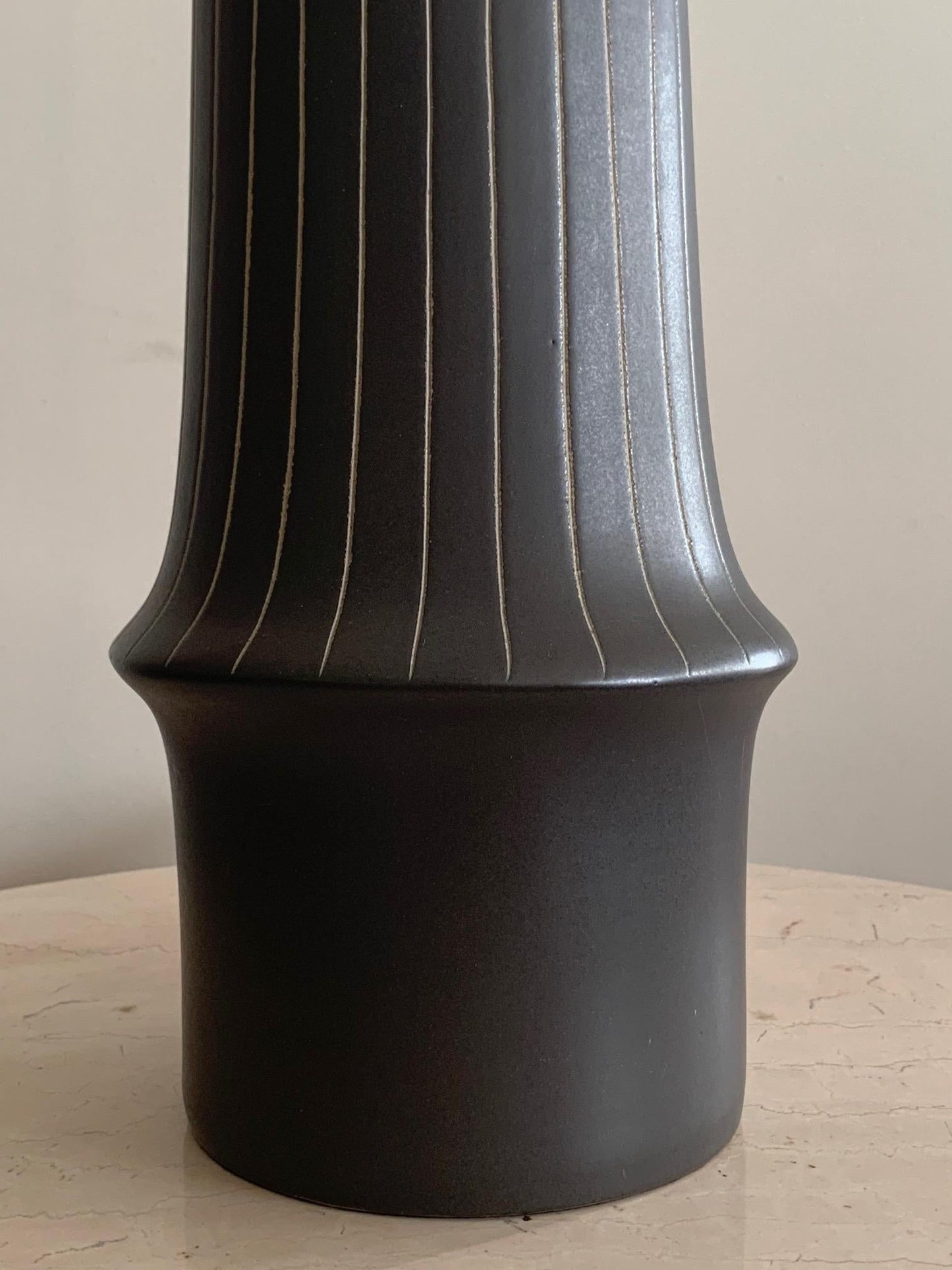 Rare Martz Lamp with Sgraffito Decoration