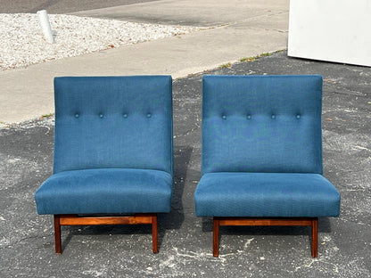 Vintage Classic Armless Chairs by Jens Risom, 1950's