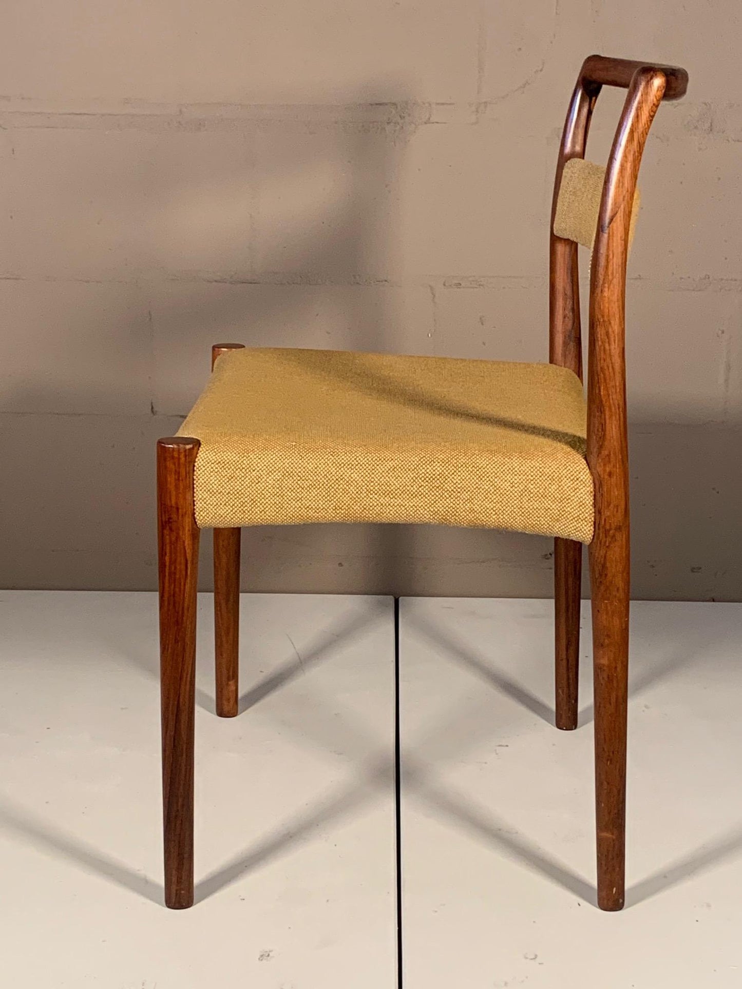 Set of Four Dining Chairs by Kai Kristiansen in Brazilian Rosewood