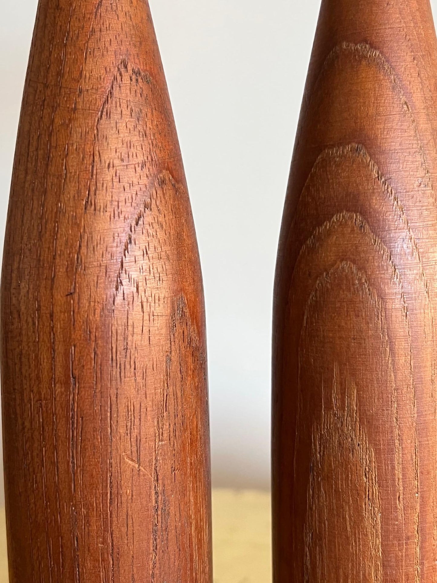 Mid-Century Danish Teak Candlesticks