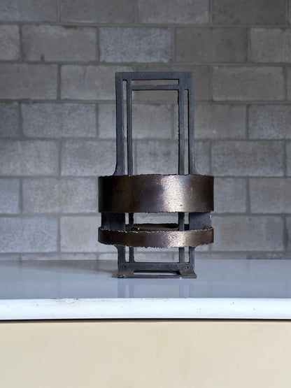 Poul Havgaard Brutalist Candle Holder in Iron and Steel