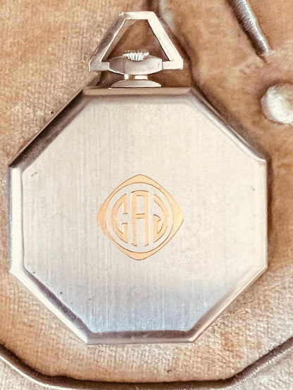 Tiffany Art Deco Pocket Watch By Audemars Piguet