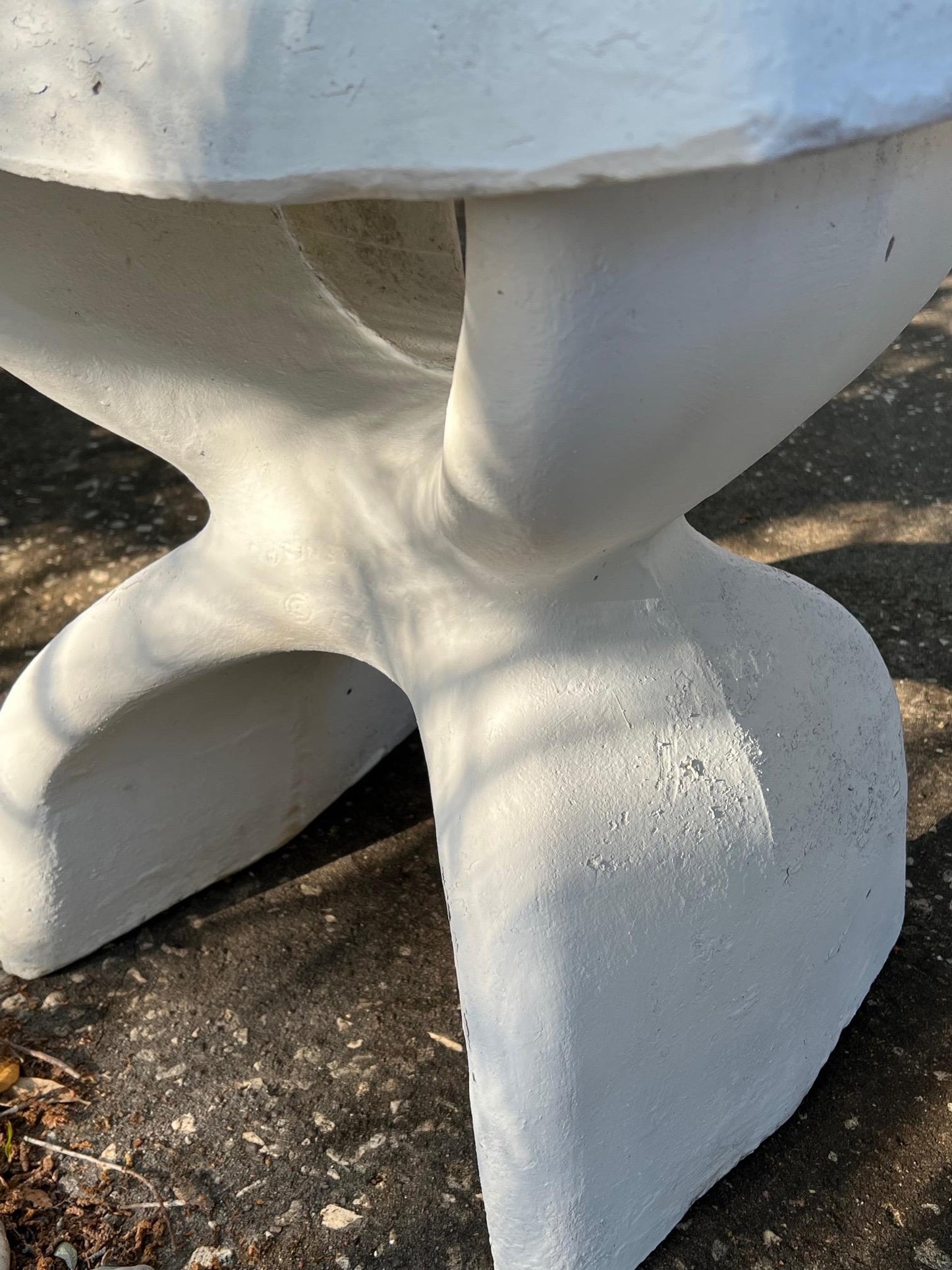 Pair of Biomorphic Concrete Stools, 1974