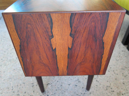 Arne Vodder Odense Sculpted Rosewood Danish Nightstand