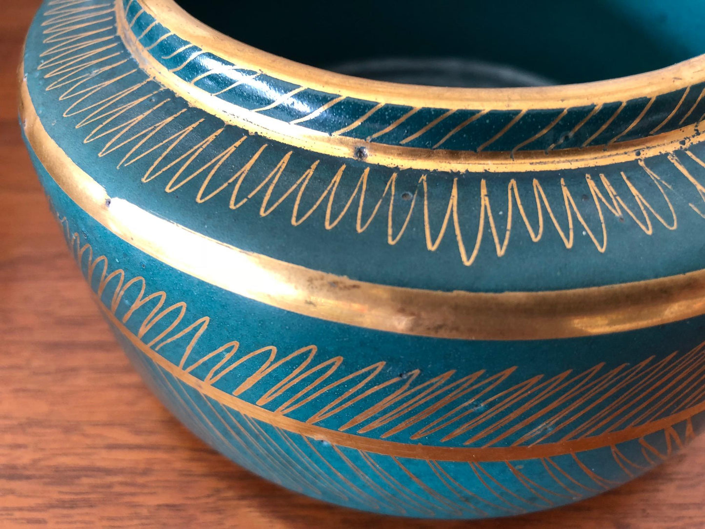 Waylande Gregory Ceramic Jar with Sgraffito Decoration
