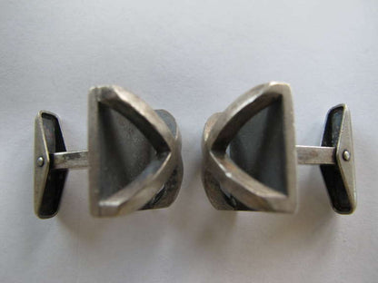 Allan Adler Sterling Cufflinks