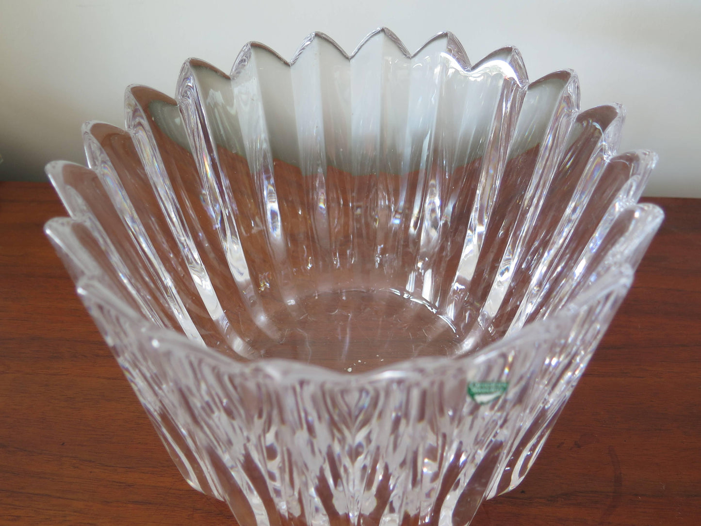 Orrefors "Crown" Heavy Crystal Bowl