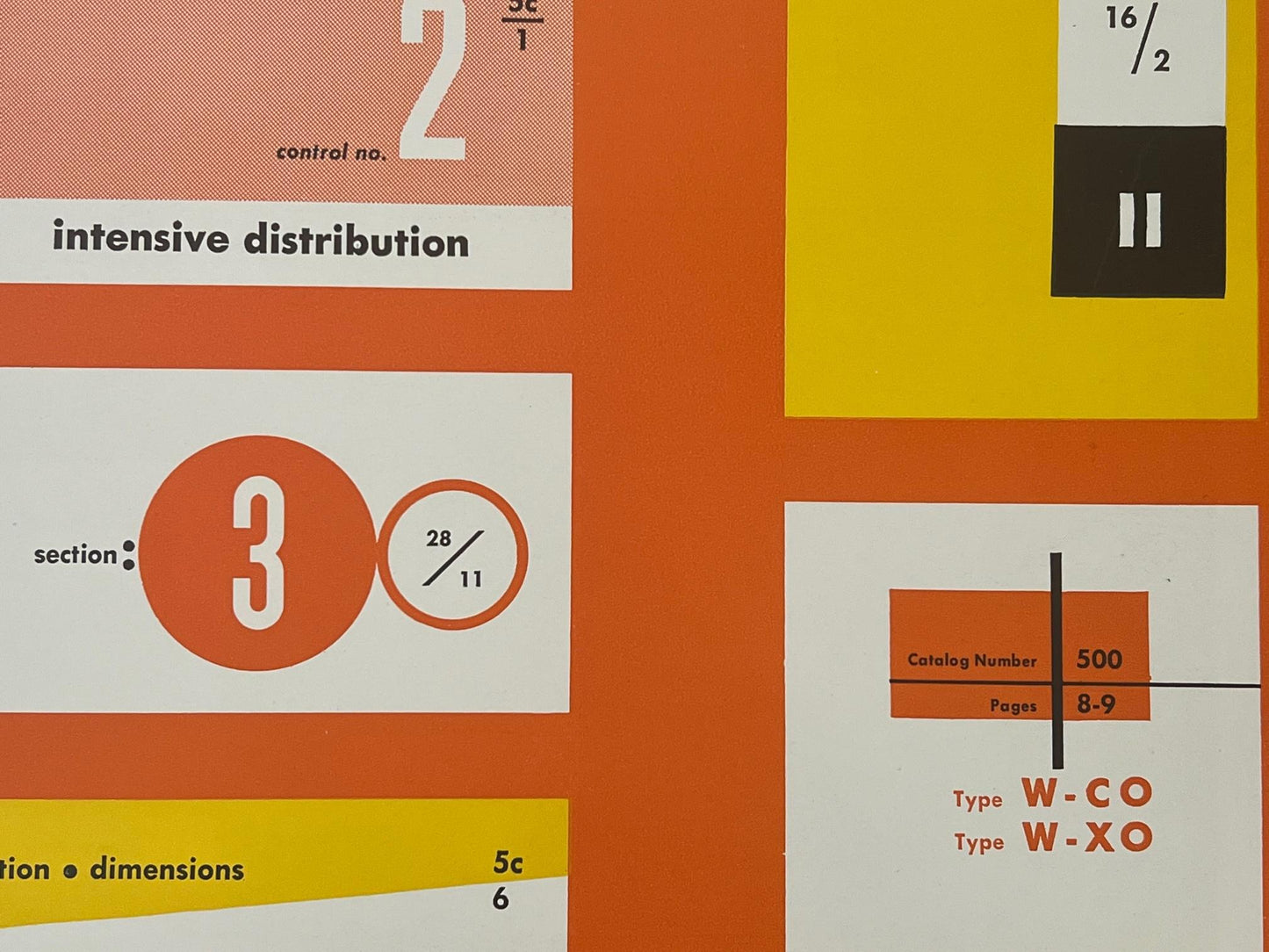 Original Ladislav Sutnar Catalog Design Progress