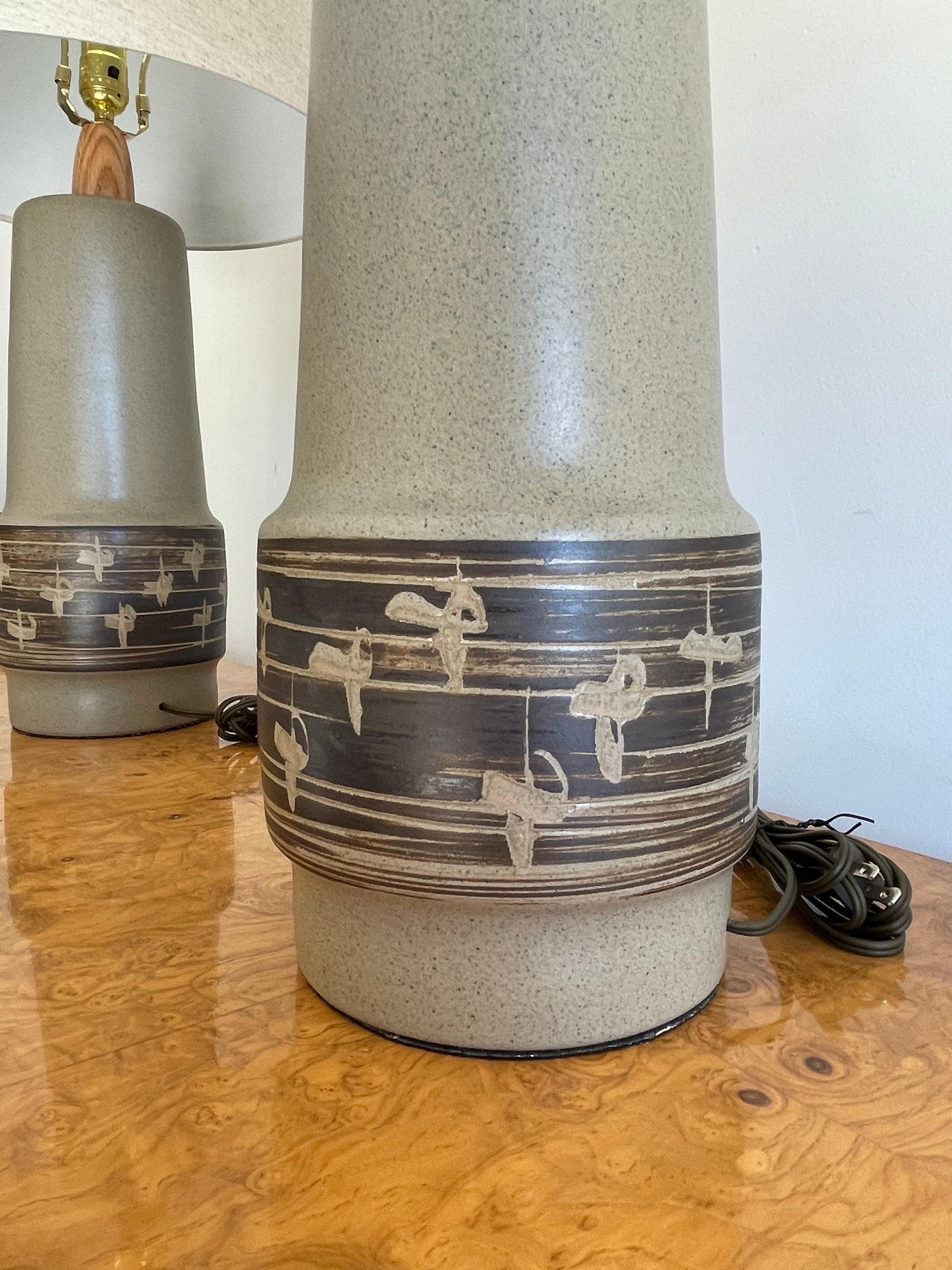 Jane and Gordon Martz Pair of Ceramic Table Lamps