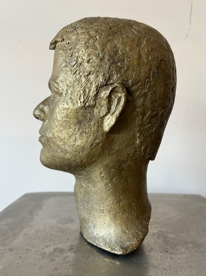 Bronze Male Bust by Anne Van Kleeck, circa 1960s