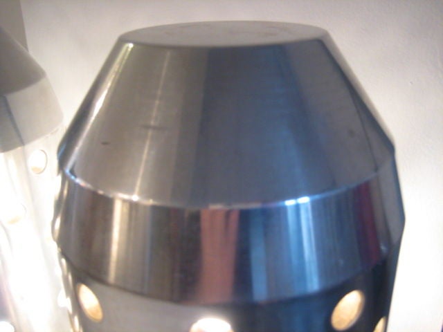 A Pair of Bullet Shaped Super Industrial Table Lamps