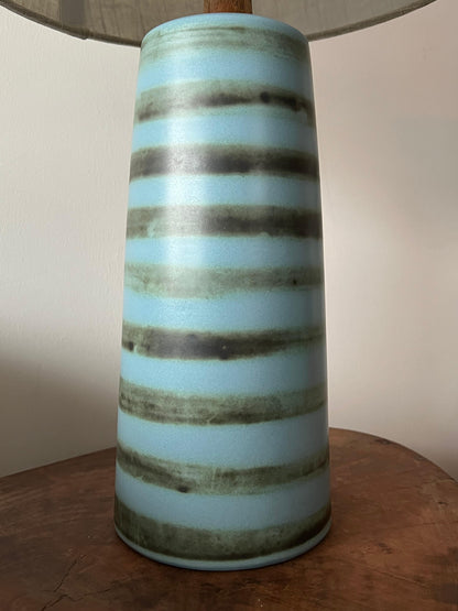 Jane and Gordon Martz Ceramic Table Lamp With Stripes