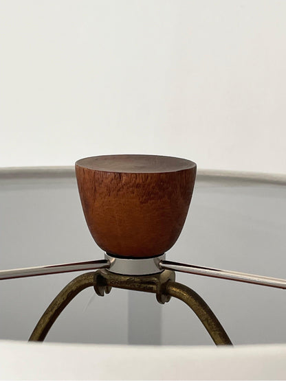 Martz Lamp by Jane and Gordon Martz, Ceramic and Walnut