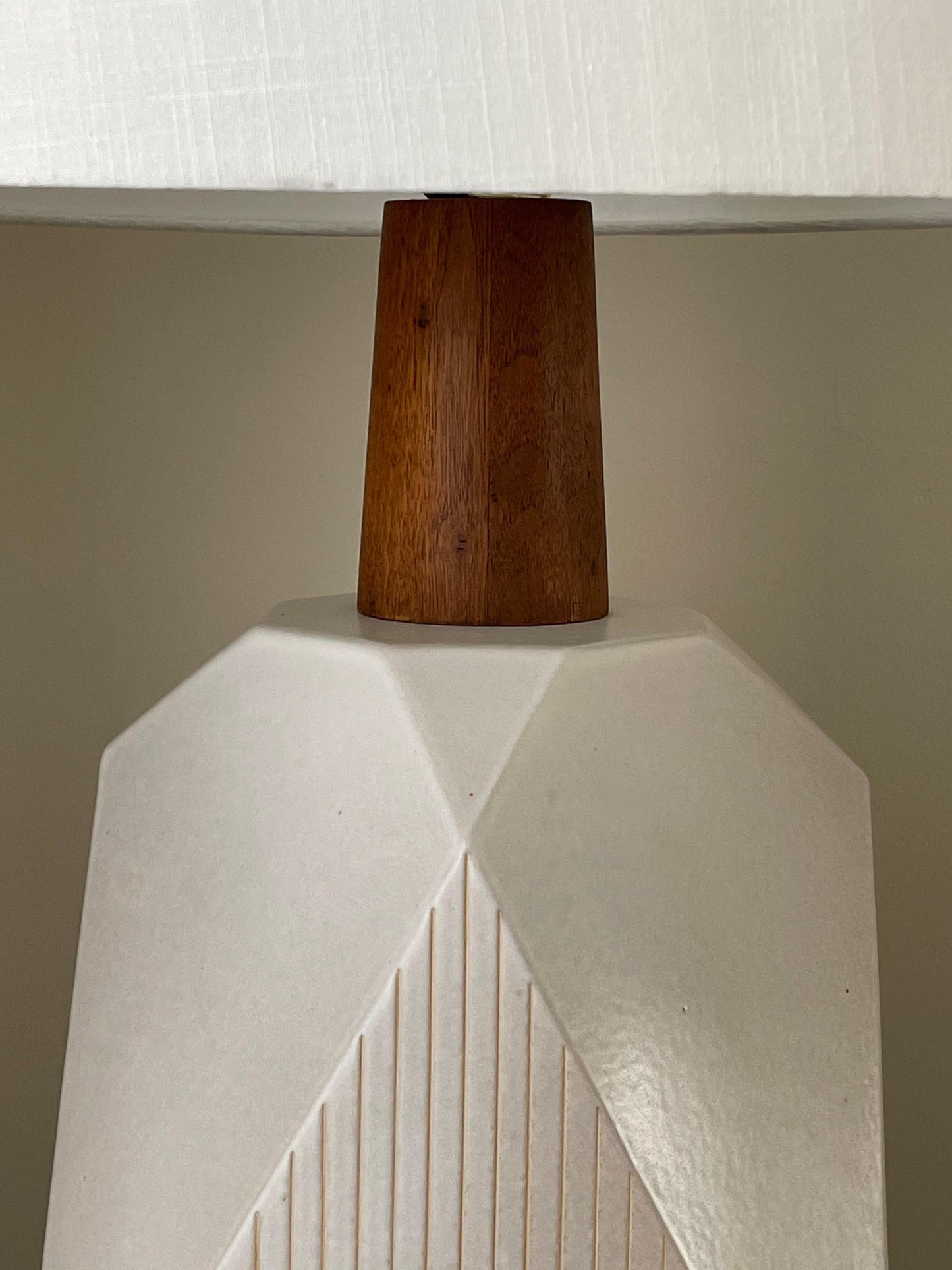 Rare Geometric Martz Table Lamp by Jane and Gordon Martz