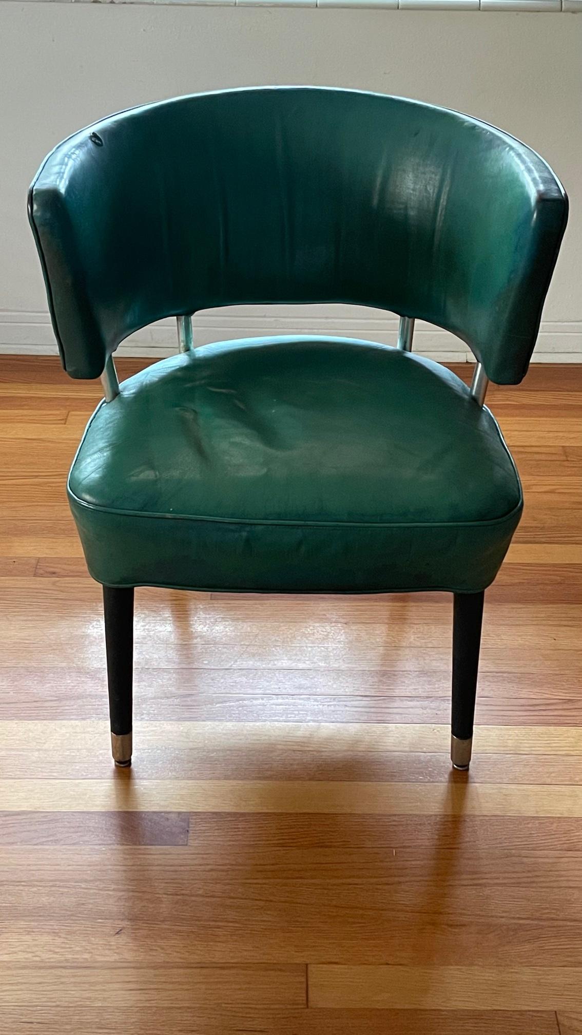 Curved Back Chair from SS United States