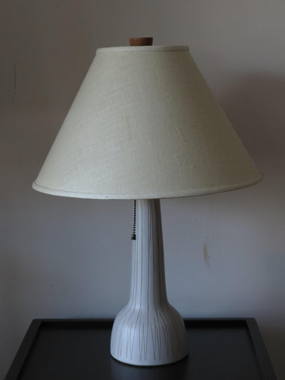 A Gordon Martz Table Lamp With Sgrafitto Decoration ca' 1960's