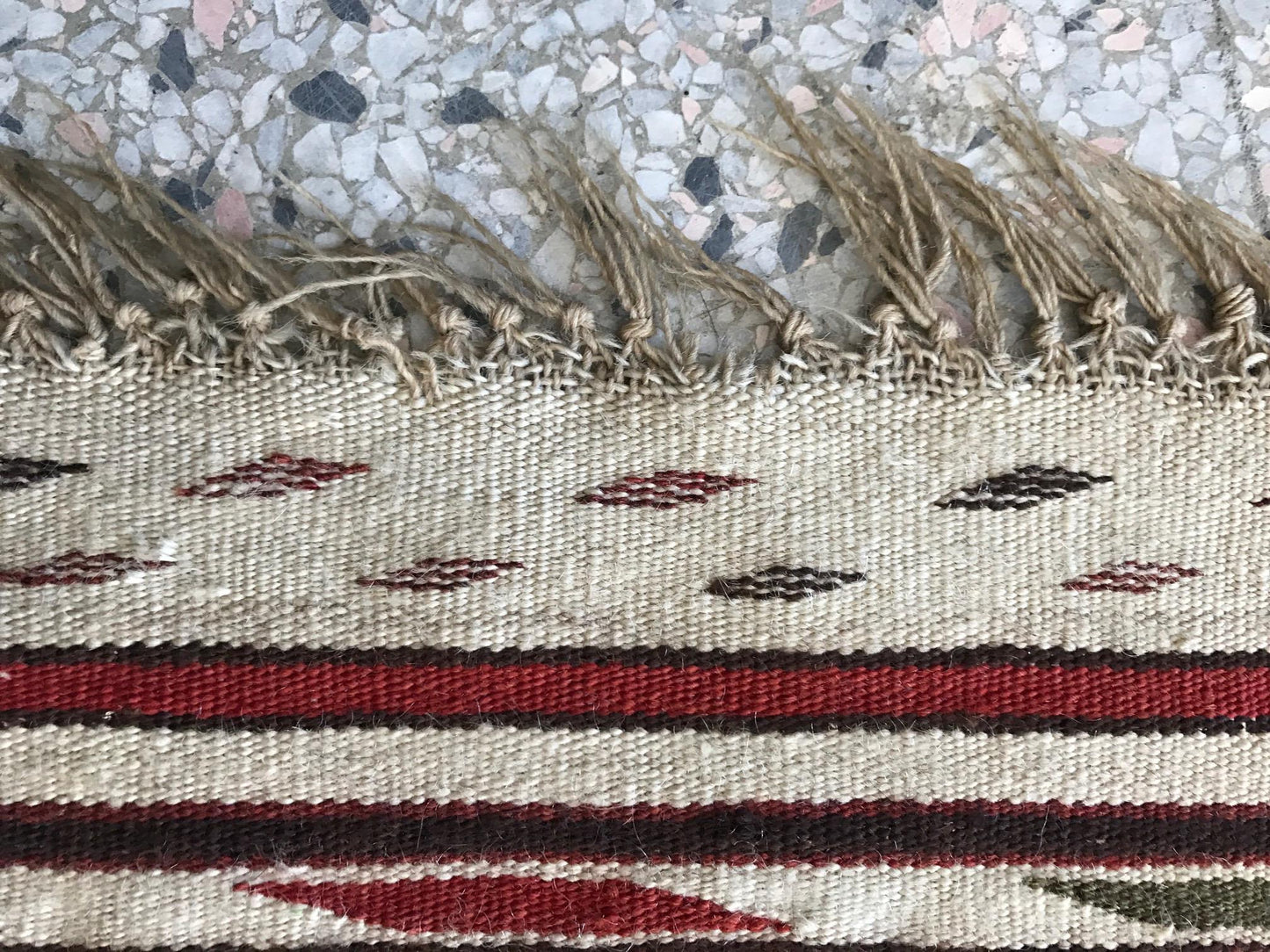 Antique Flat Woven Turkish Kilim Rug