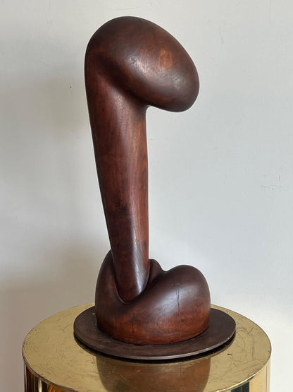 Figurative Walnut Sculpture