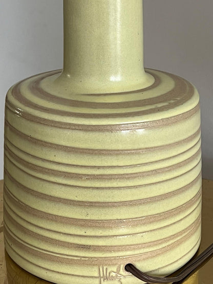 Unusual Martz Lamp with Swirl Decoration