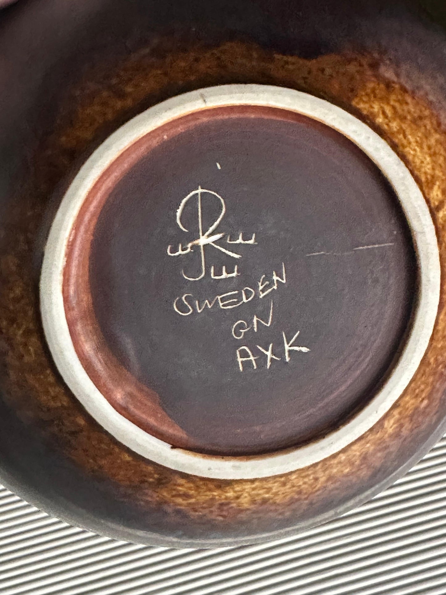 Gunnar Nylund for Rörstrand AXK Stoneware Bowl