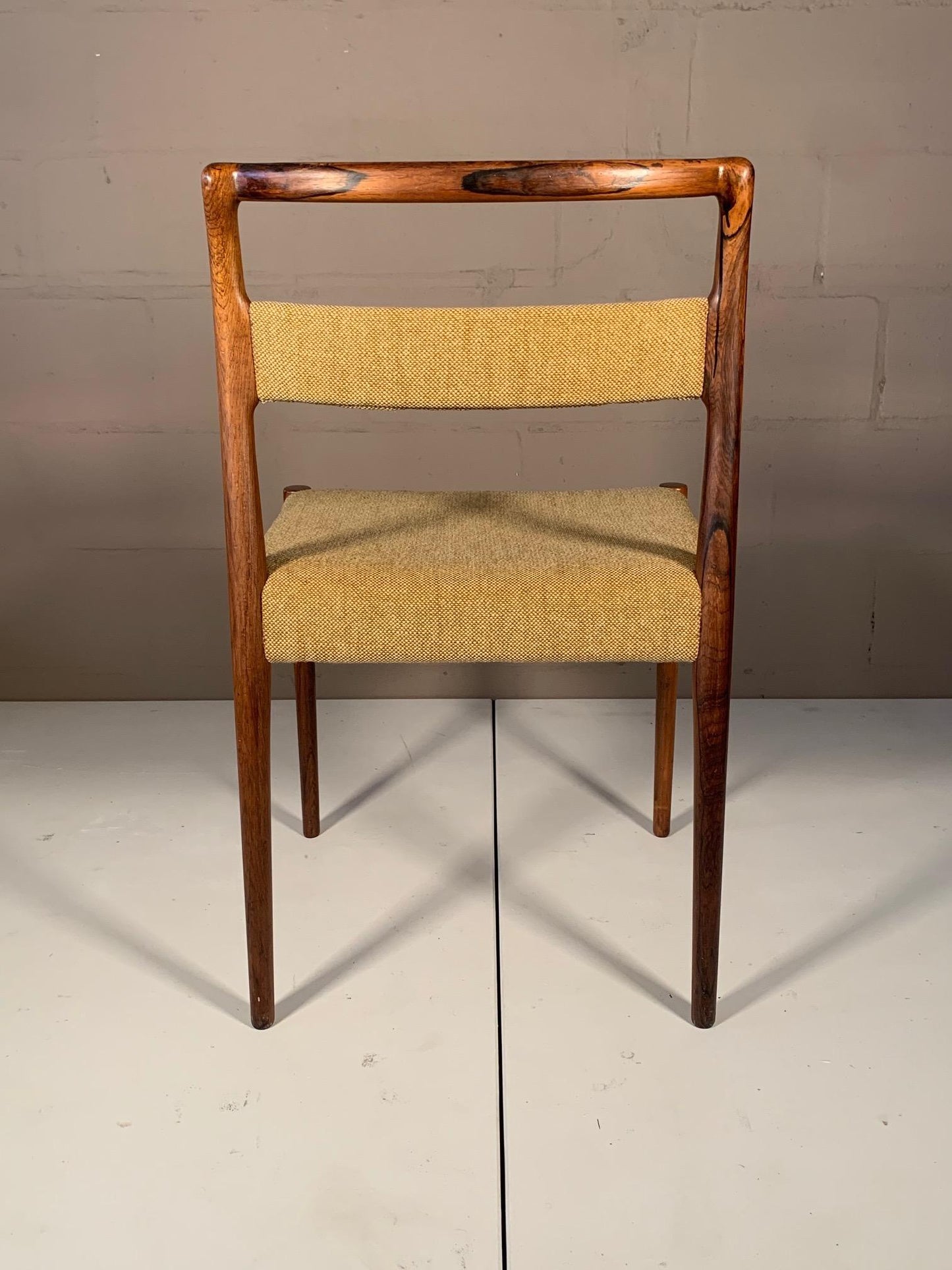 Set of Four Dining Chairs by Kai Kristiansen in Brazilian Rosewood