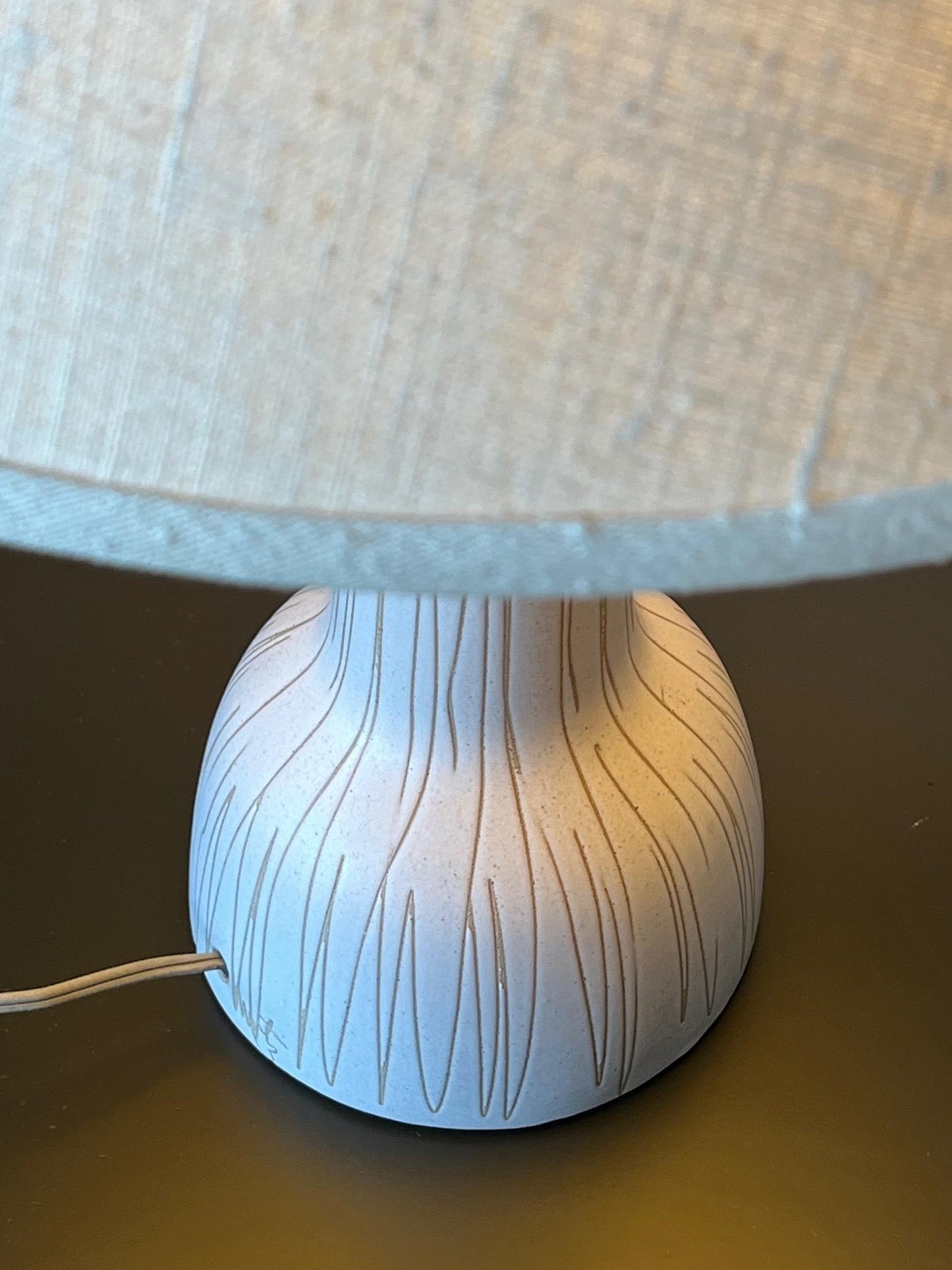 A Gordon Martz Table Lamp With Sgrafitto Decoration ca' 1960's