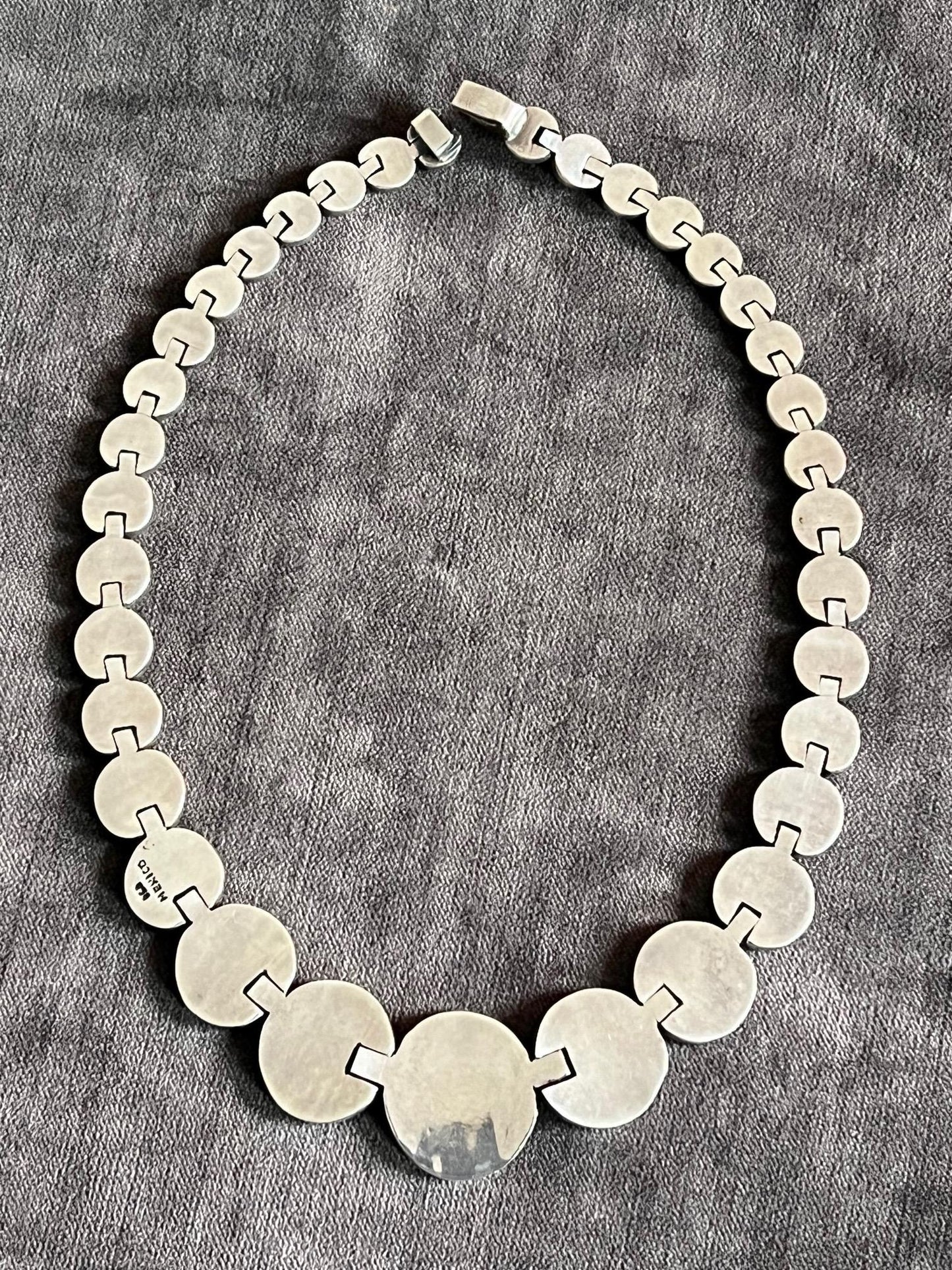 Modernist Sterling Necklace Mexico