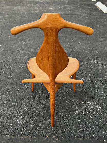 A Vintage Hans Wegner Oak Valet Chair By Johannes Hansen