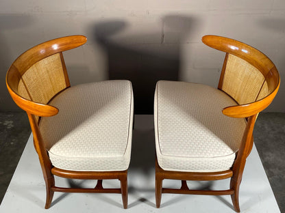 Pair of Tomlinson "Sophisticate" Slipper Chairs