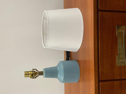 Lotte and Gunnar Bostlund Table Lamp in Robin’s Egg Blue Ceramic