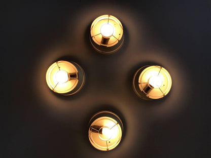 Set of Four Ceiling Lights by Itsu, Finland, 1950s