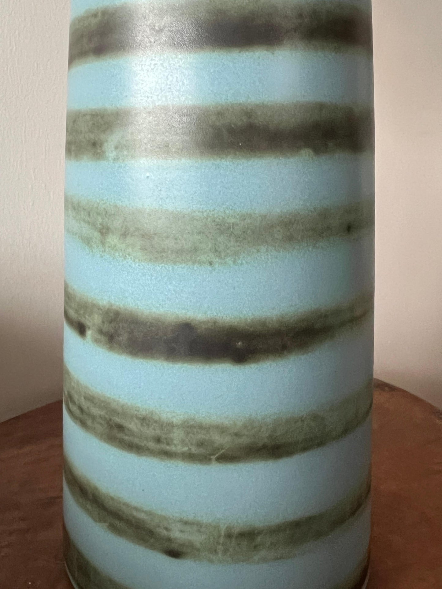 Jane and Gordon Martz Ceramic Table Lamp With Stripes