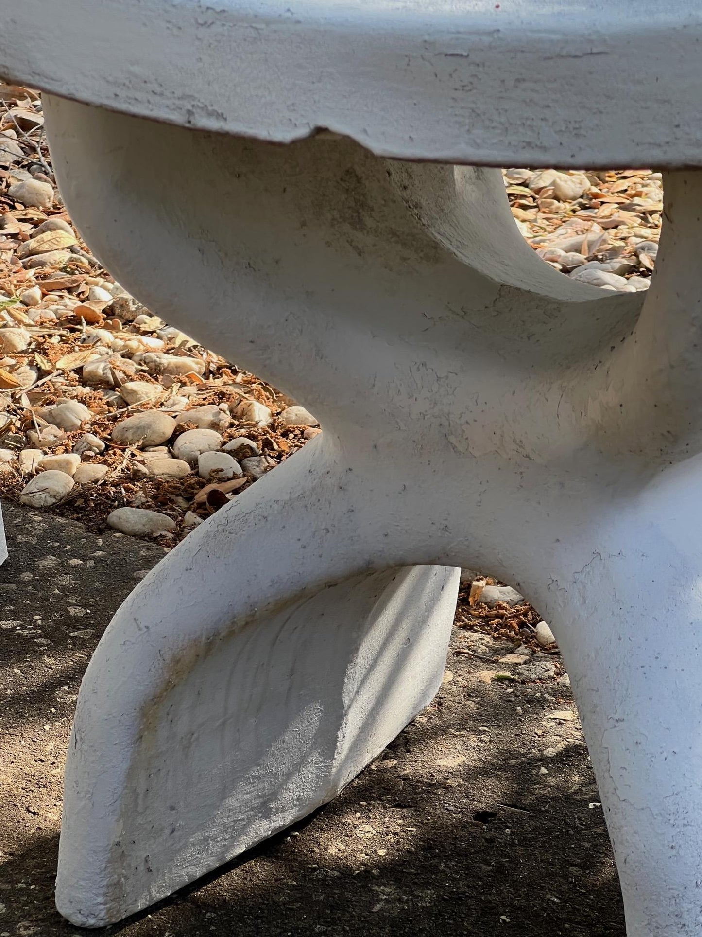 Pair of Biomorphic Concrete Stools, 1974