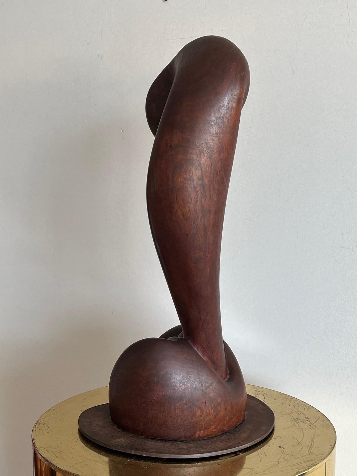 Figurative Walnut Sculpture