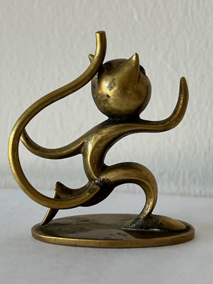 WHW Hagenauer Art Deco Bronze Felix The Cat Austria Miniature Figurine