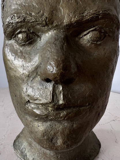 Bronze Male Bust by Anne Van Kleeck, circa 1960s