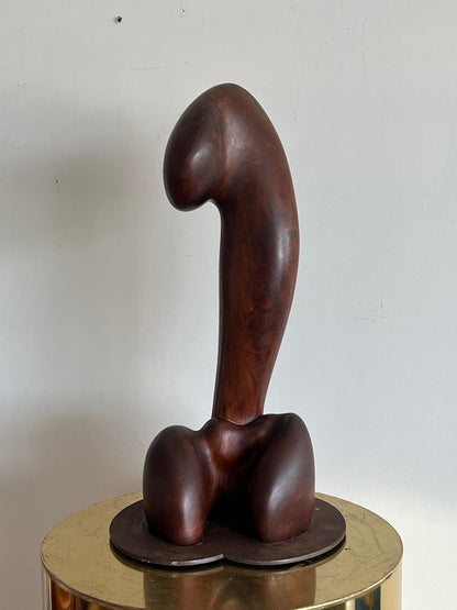 Figurative Walnut Sculpture