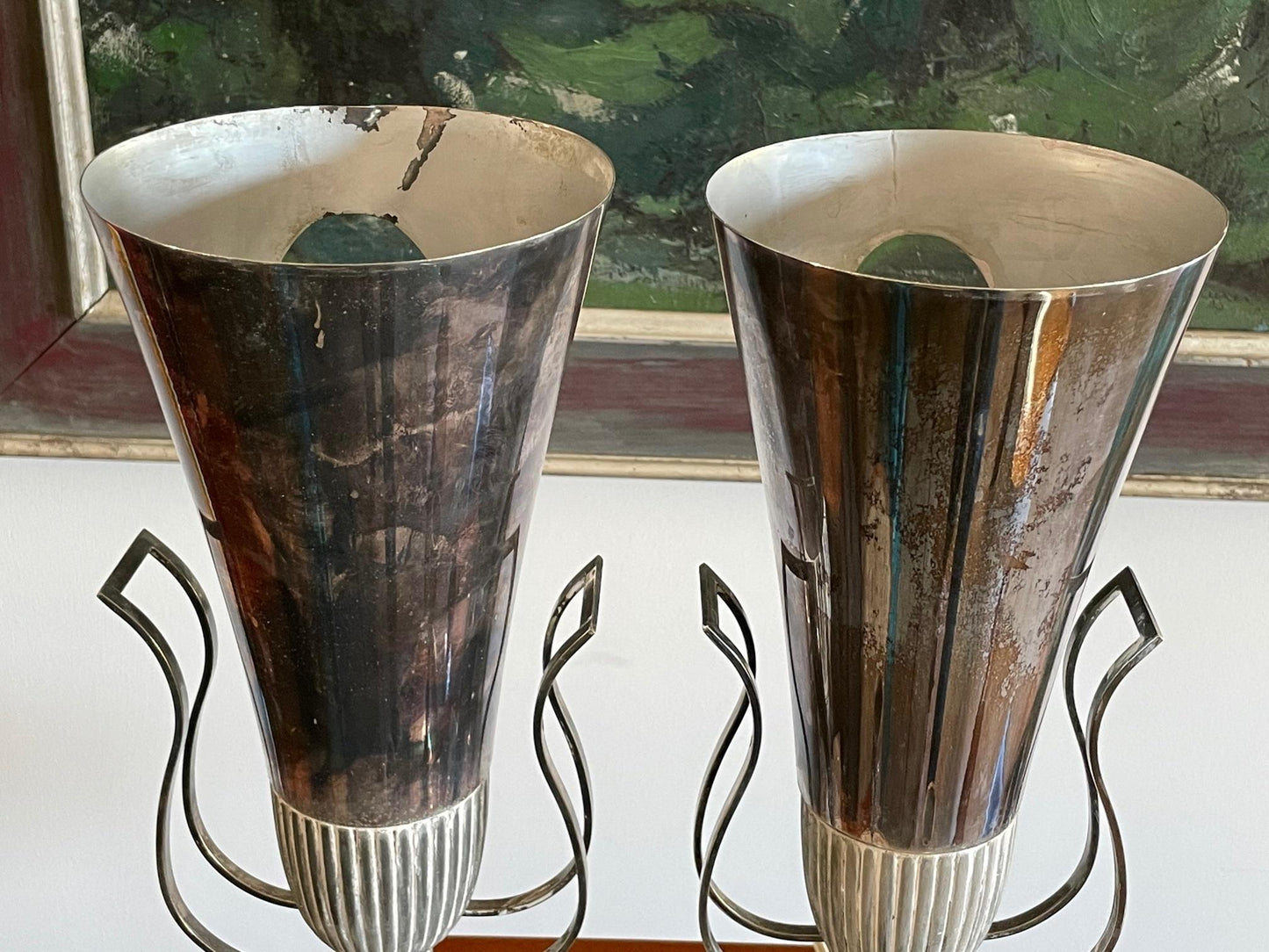 Pair of Tommi Parzinger Urn Lamps