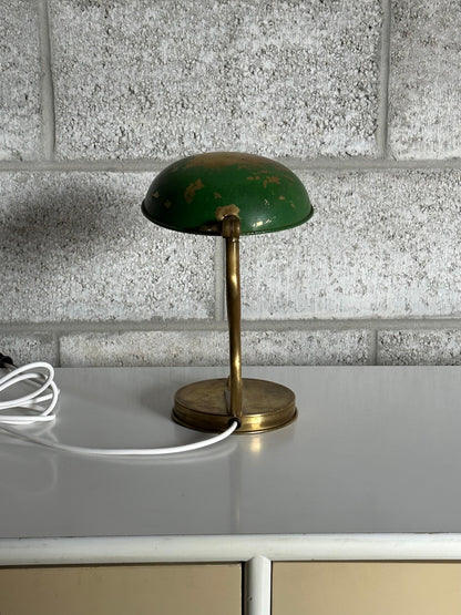 1940s Swedish Modern Organic Wall/ Table Lamp by Asea, Brass and Paint