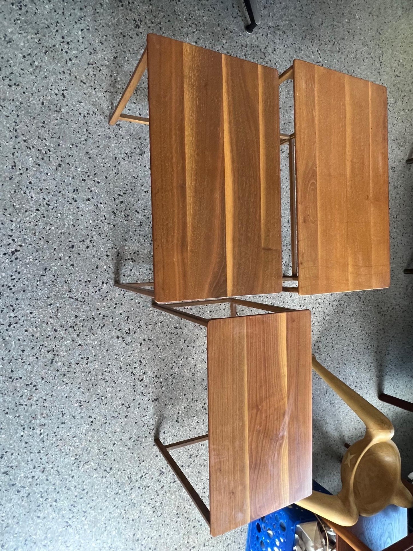 Dunbar Nesting Tables in Sap Walnut