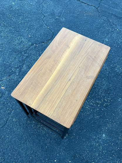 Vintage Dunbar Nesting Tables in Sap Walnut ca' 1950's