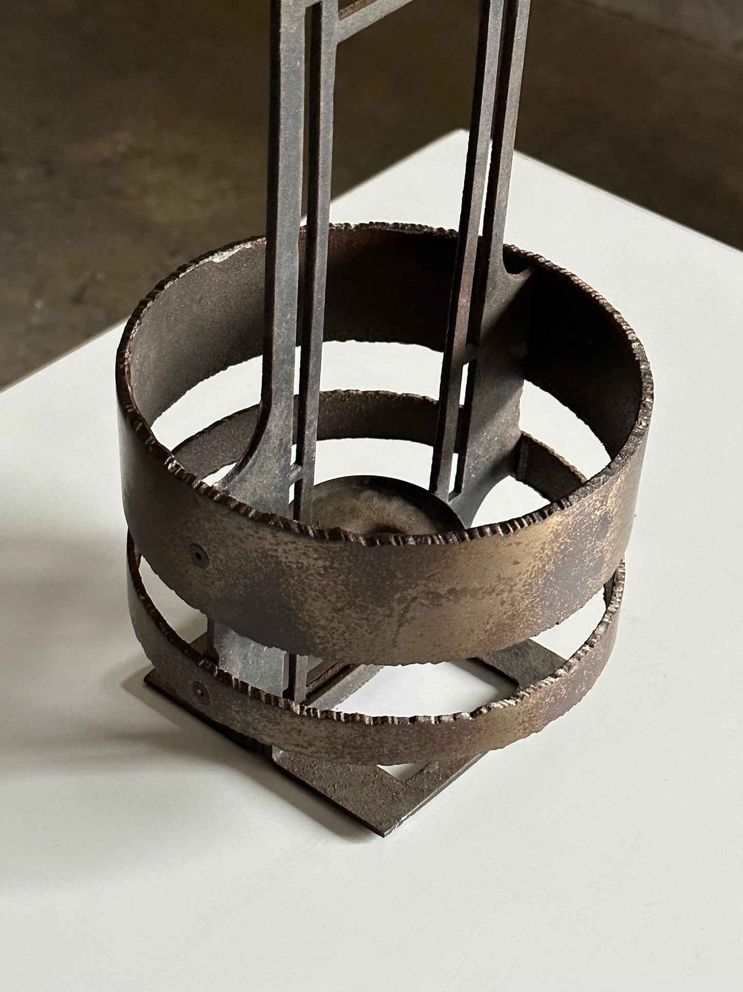 Poul Havgaard Brutalist Candle Holder in Iron and Steel