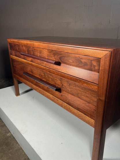 Low Chest in Walnut by Edward Wormley